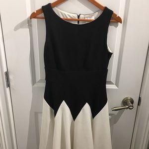 J Taylor Black and White Dress